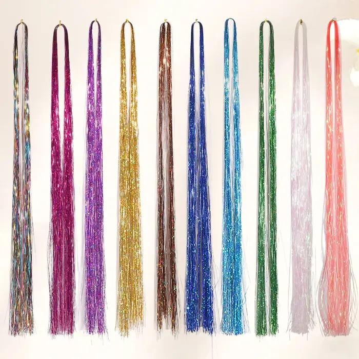 Extensions de cheveux en guirlandes scintillantes pour femmes et filles