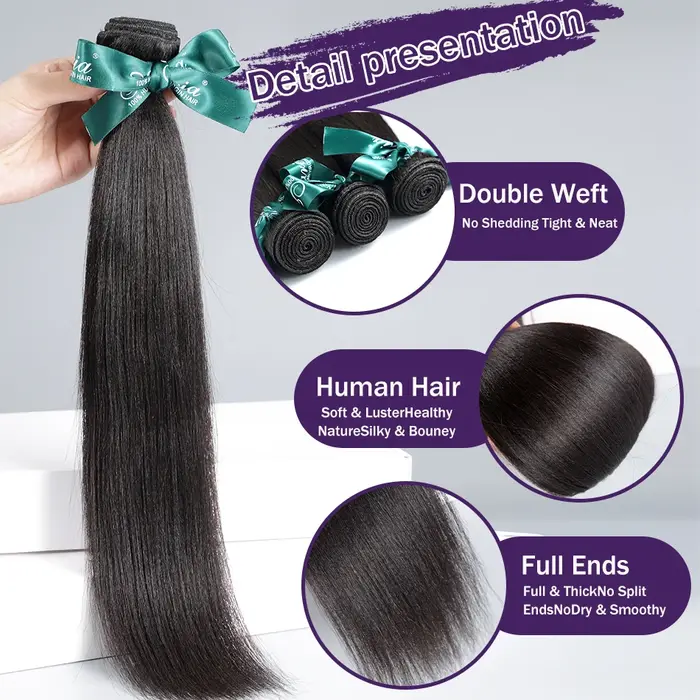 Bundles brésiliens de tissage de cheveux humains Remy