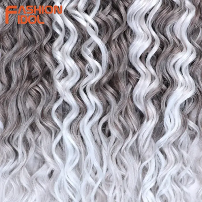 Jessica Hair 20 pouces profond ondulé torsion Crochet cheveux synthétiques Afro