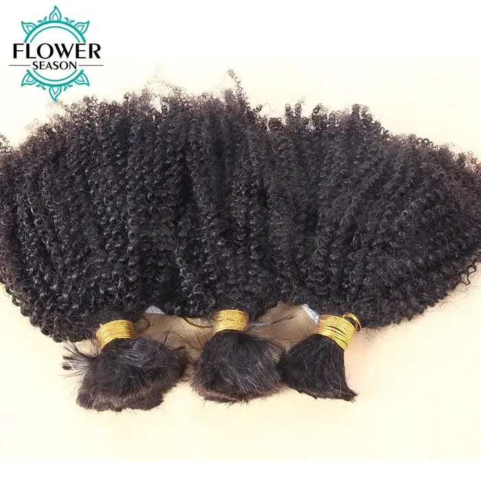 Afro Kinky Curly Human Hair Bulk