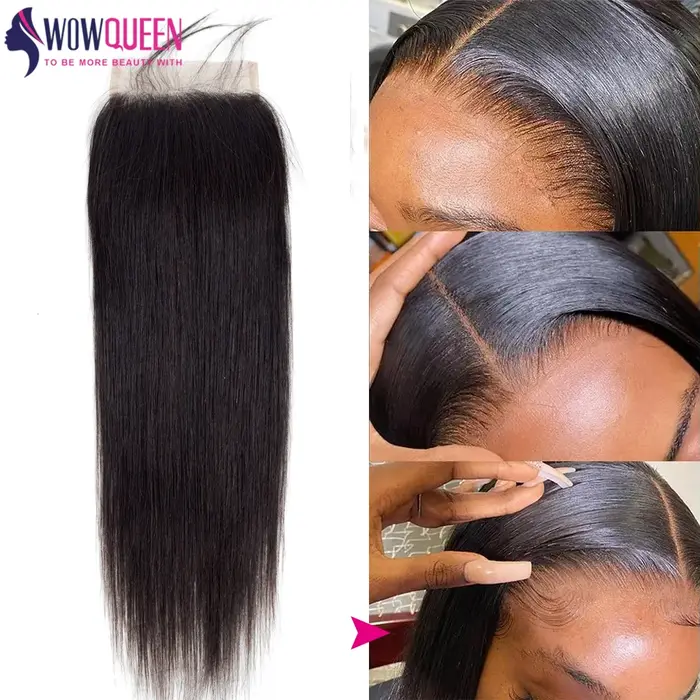 Straight Tissage Cheveux Humain 100% Mèches Cheveux Humain Avec Closures 6x6 5x5 Closure Cheveux Hum