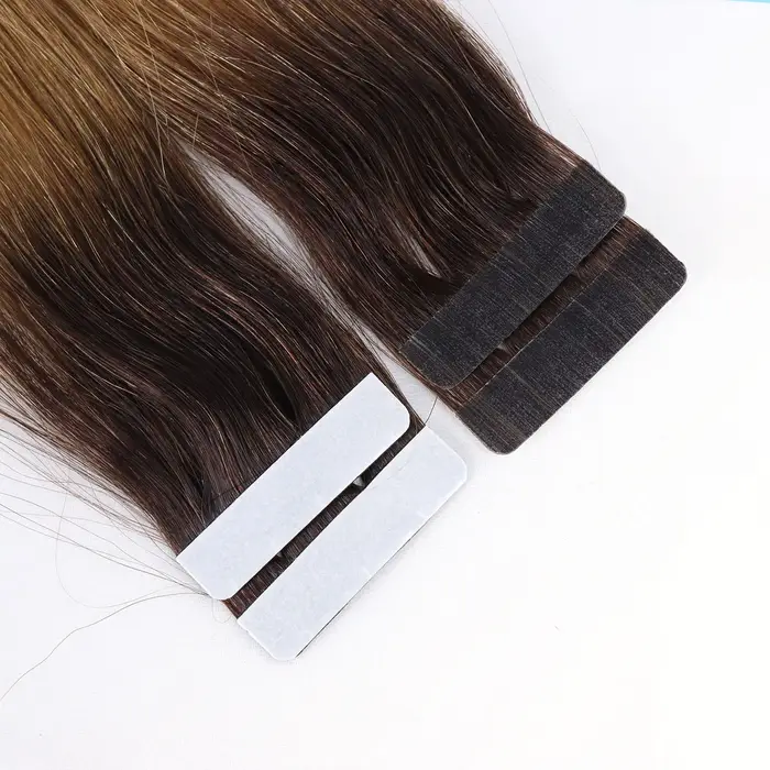 Extensions de bande de cheveux humains blonds