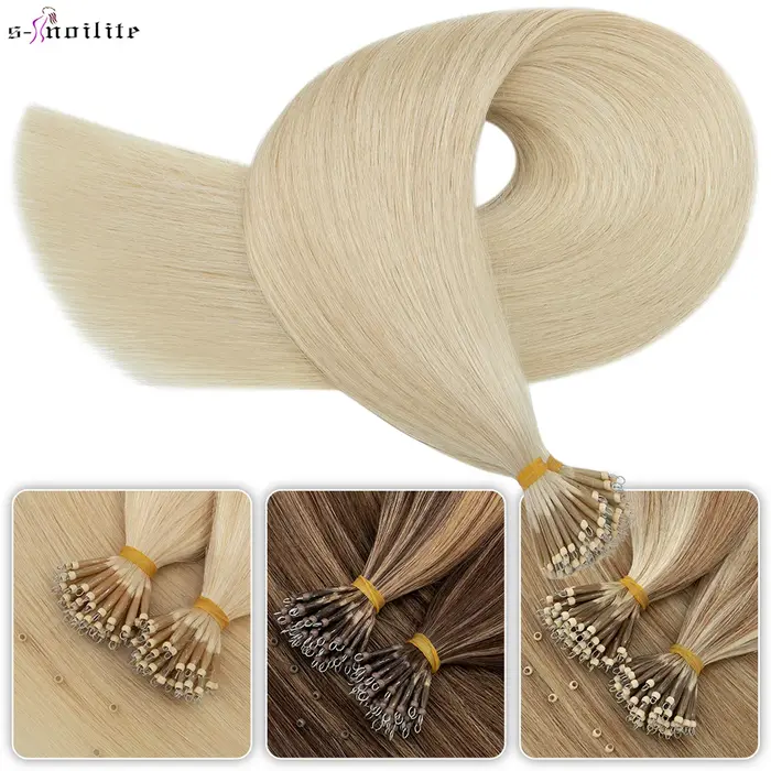S-noilte-Extensions de Cheveux Naturels Lisses