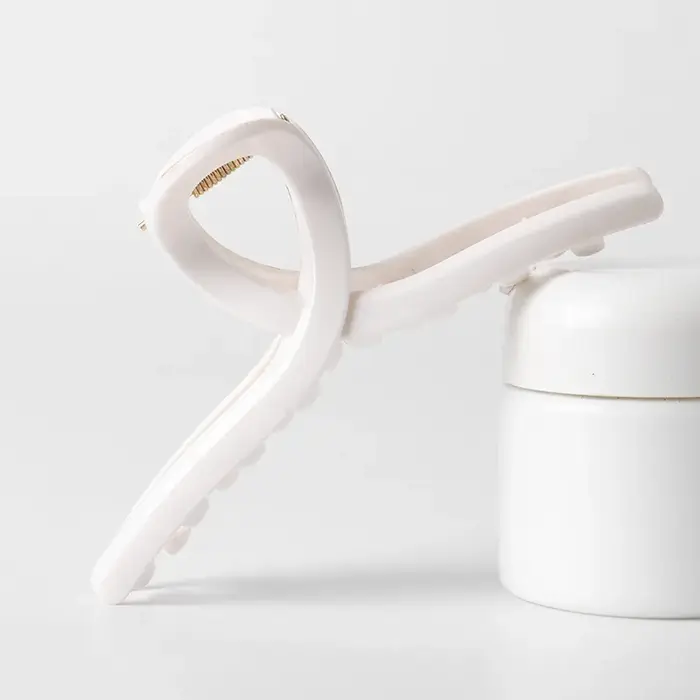 Pince à cheveux en silicone souple, type requin, avec protection anti-choc et maintien durable, idéa
