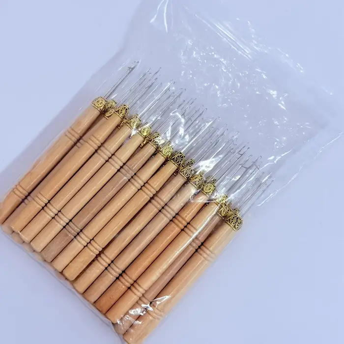 Kit d'outils pour extensions de cheveux : Aiguille à micro-extension