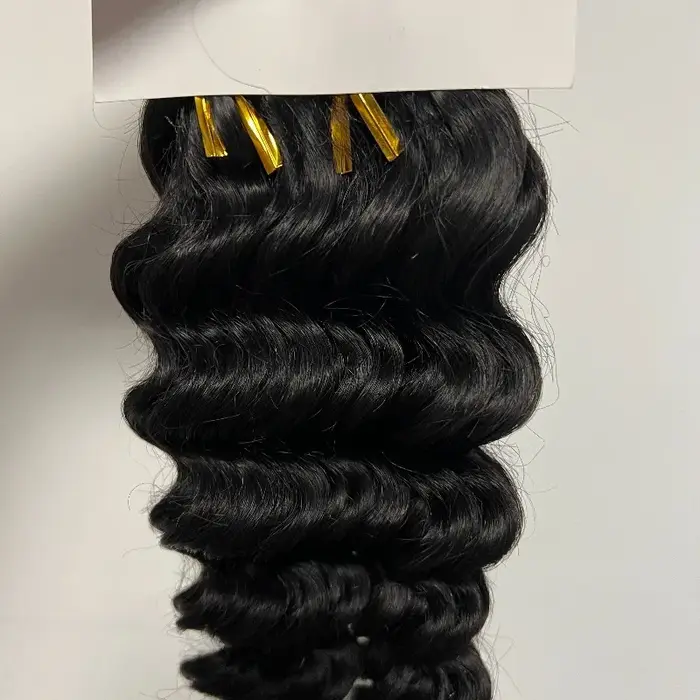 Extensions de cheveux humains en vrac de vague profonde
