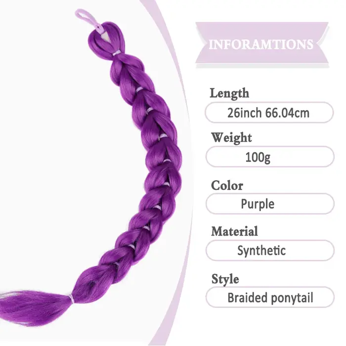 Extension de cheveux synthétiques pour femme
