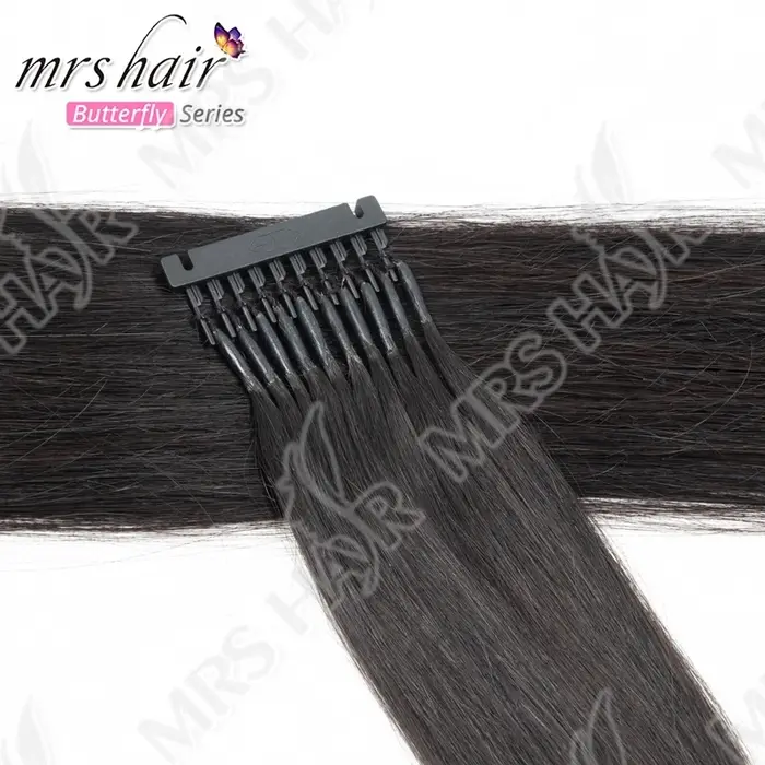MRS HAIR 6D Extensions de cheveux cheveux humains 6D-1 Extension de cheveux droite Invisible petite 