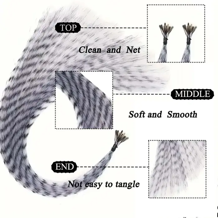 Extensions de cheveux synthétiques colorées I-Tip