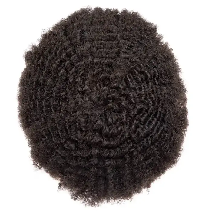 Perruque Afro pour hommes perruques toupet de haute qualité
