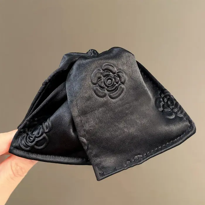 Pince à cheveux triangulaire en Satin rétro pour femme