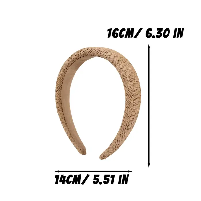 Nouveau serre-tête large tressé