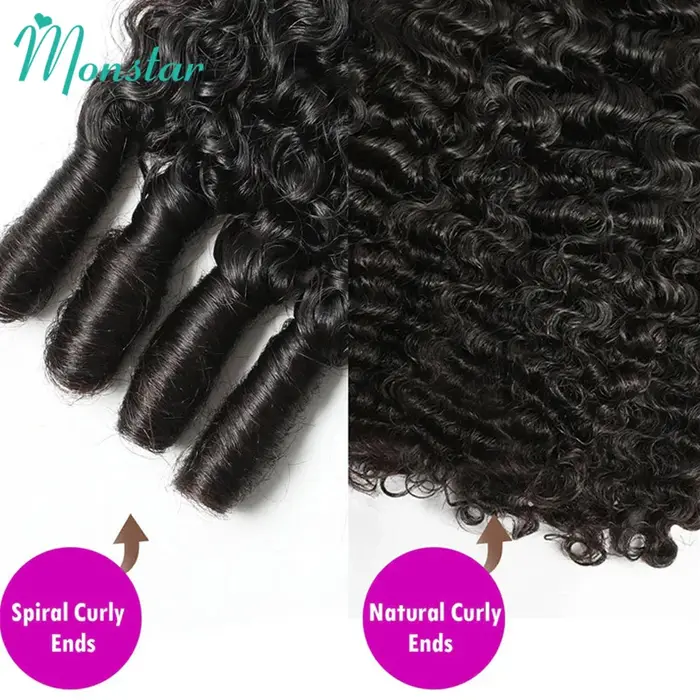 Mèches birmans bouclées 3C4A 100% naturelles