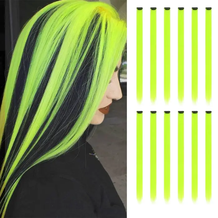 Extensions de cheveux à clips pour femmes, 12 paquets de 22 pouces de long, résistantes à la chaleur