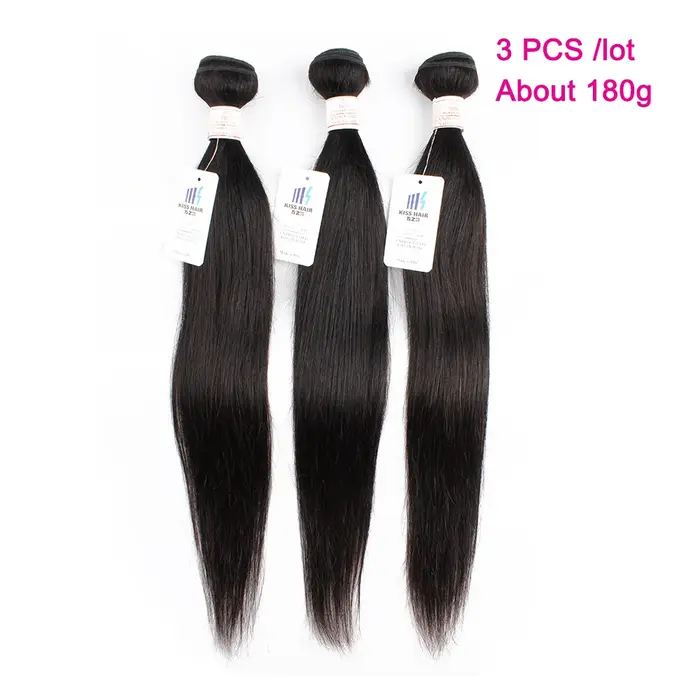 Extensions de cheveux naturels noirs Remy indiens