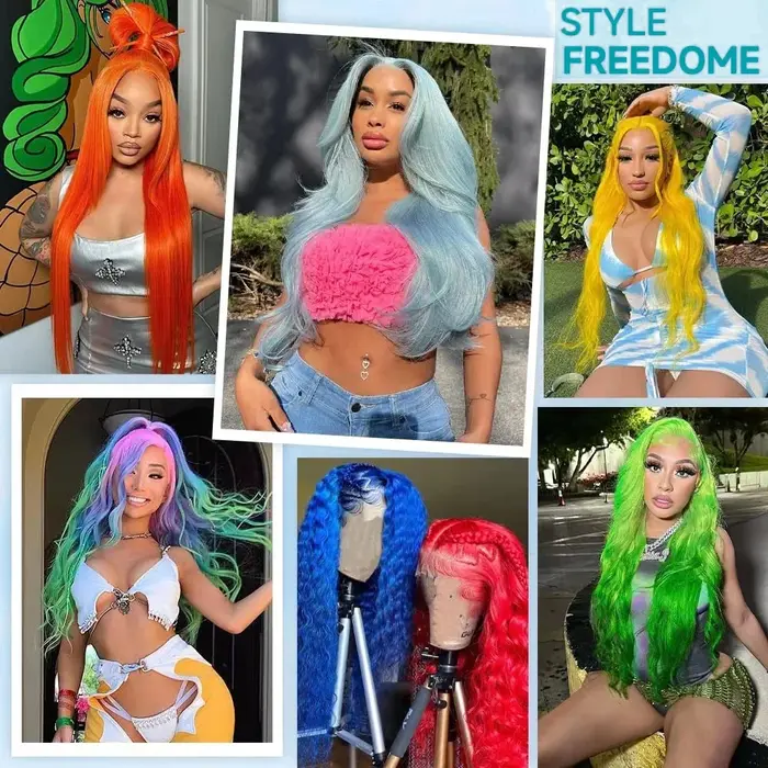 613 perruque de cheveux humains 13x6 vague de corps Blonde HD dentelle frontale perruque pré plumée