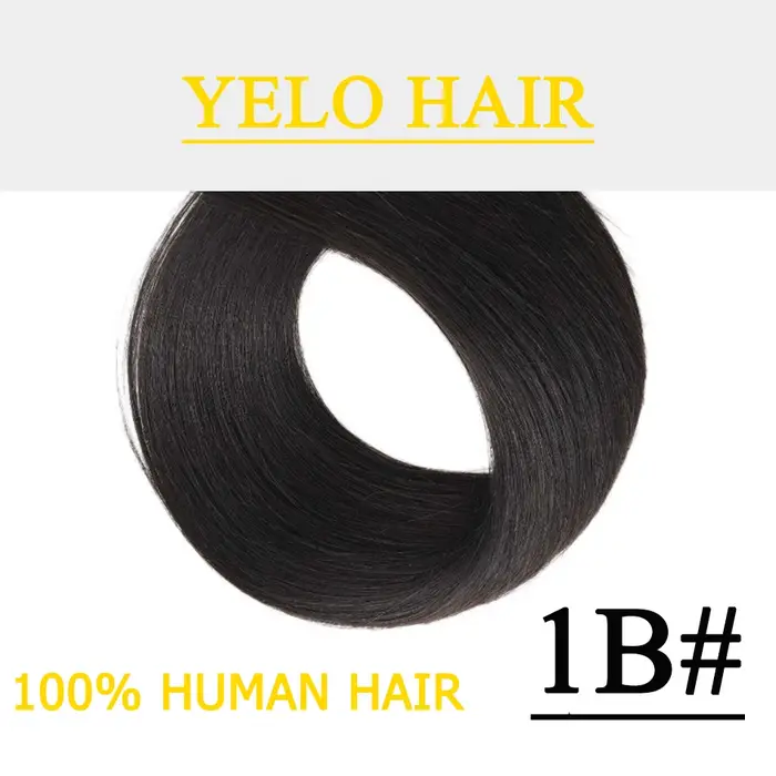 Chignon en cheveux humains lisses avec effet balayage, extension type scrunchie ou donut pour chigno