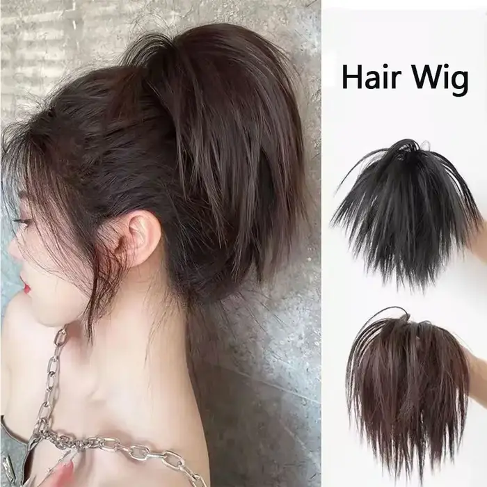 Perruque pince à cheveux moelleux naturel augmenter le Volume