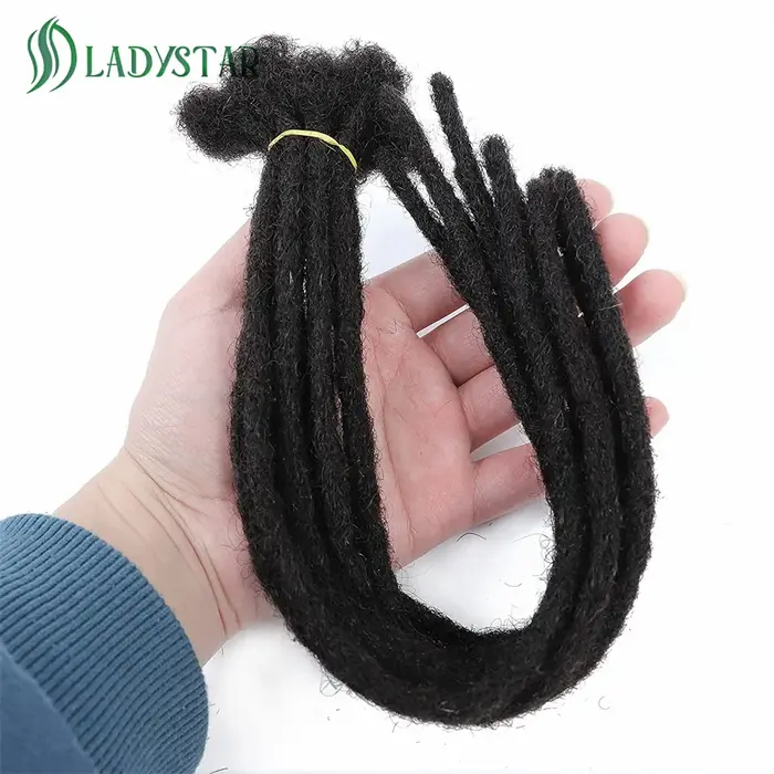 0.4 cm 0.6 cm 0.8 cm largeur Loc Extension cheveux humains 40 brins entièrement faits à la main 100% Extensions