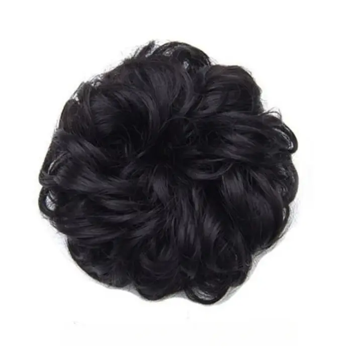 Chignon Donut Chignon Updo avec corde à cheveux élastique-Extensions de cheveux synthétiques pour un usage quotidien