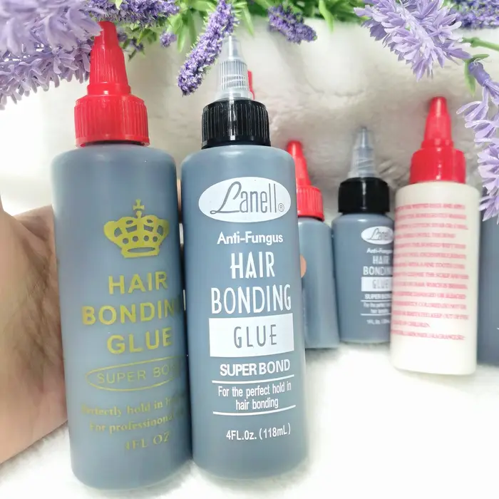 Colle de liaison de tissage de cheveux
