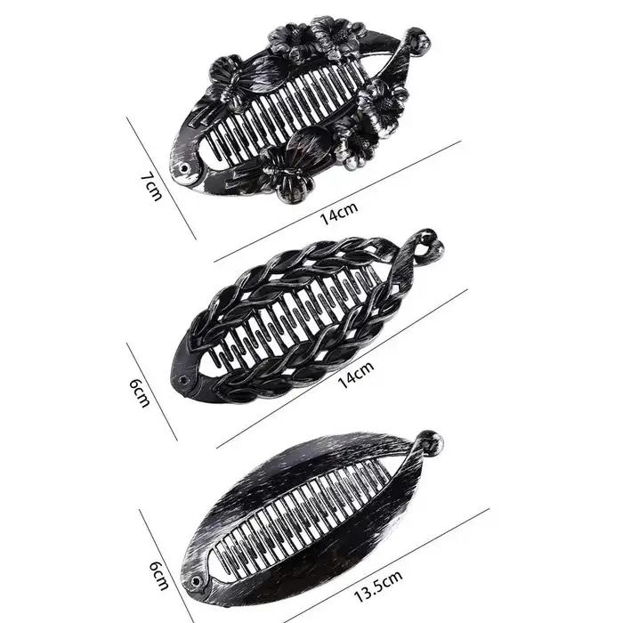 Barrettes à la mode, pinces banane