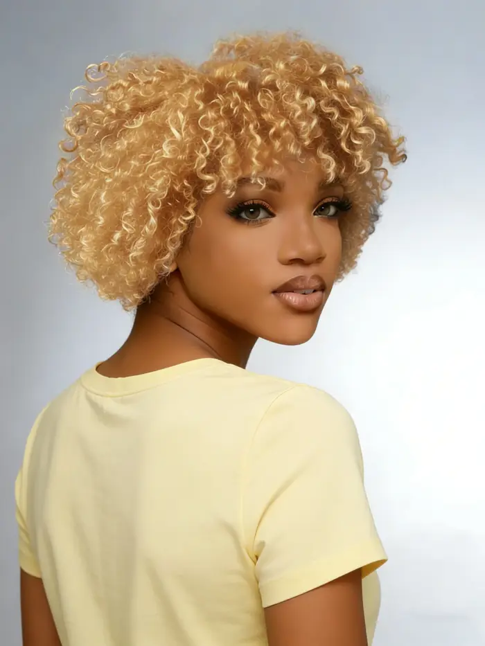 Perruque Pixie Cut en cheveux humains
