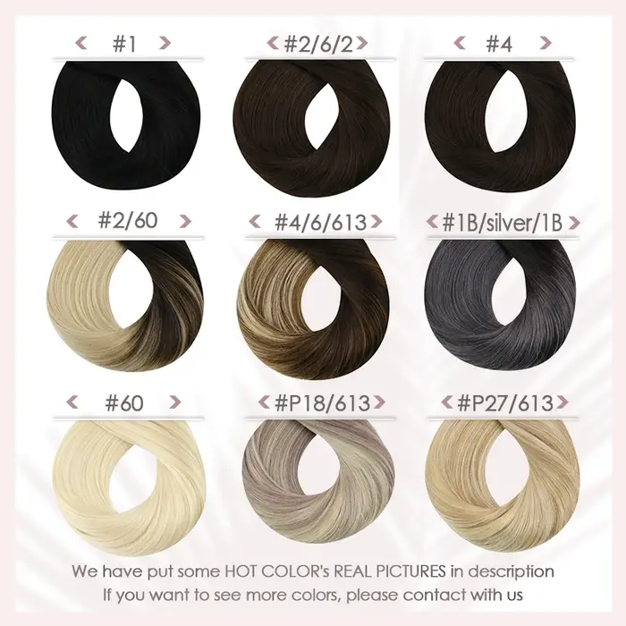 Ugeat Microlink-Extensions de Cheveux Humains, 14-24 Pouces, Vrais Cheveux Humains Naturels, 1g/1s 1
