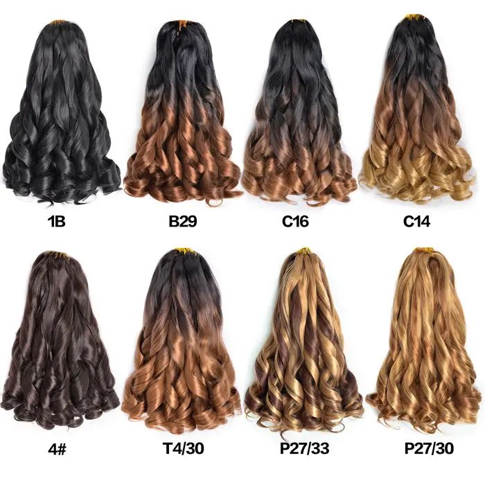 Boucles françaises tressage Hair14 pouces