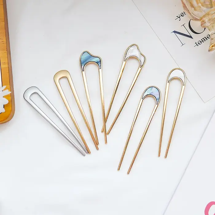 Barrette Chignon fourchette à cheveux épingles