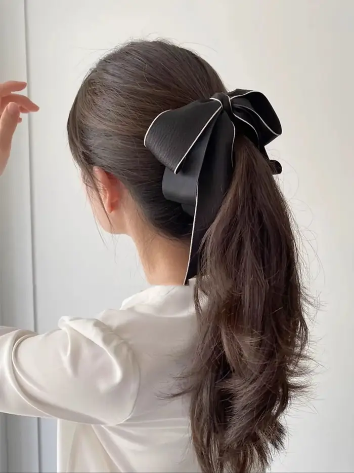 Lystrfac nouveau nœud Hairgrps cheveux griffe arc pinces à cheveux pour femmes filles arrière tête é