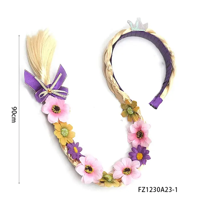 PESENAR Perruques de déguisement de princesse