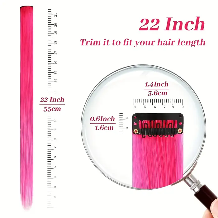 Extensions capillaires synthétiques lisses à clips