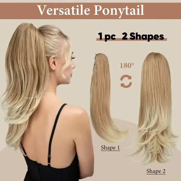 Extensions capillaires synthétiques à pince à griffes