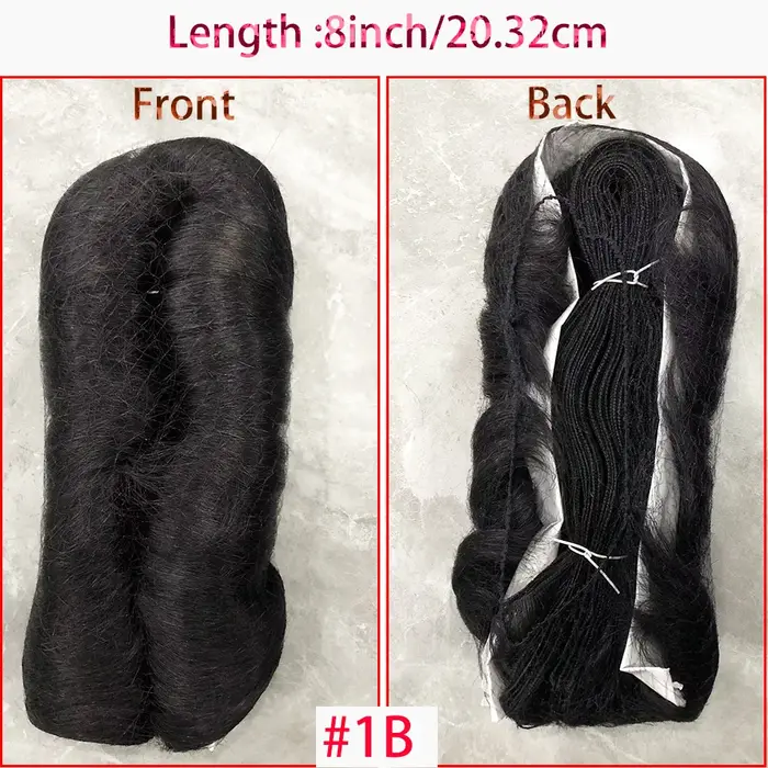 28 pièces extensions de cheveux humains courts brésiliens # 1B un paquet pour une tête complète 100% paquets