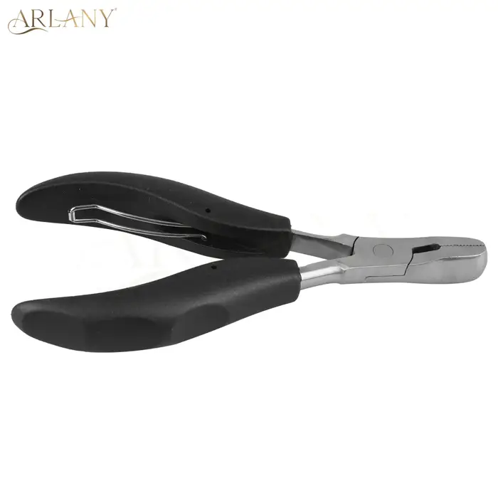Pince pour extensions de cheveux en acier inoxydable