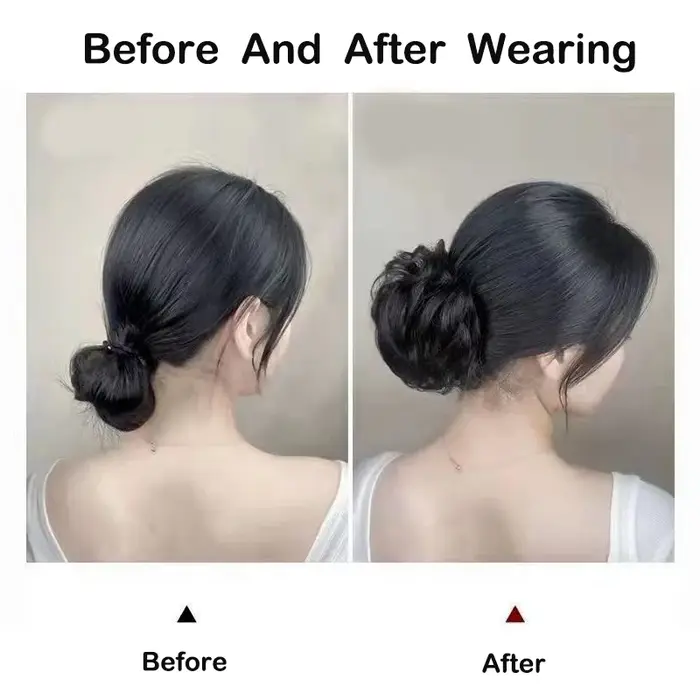 Extensions de chignon synthétique bouclé désordonné