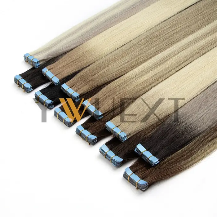 Extensions de cheveux humains naturels lisses