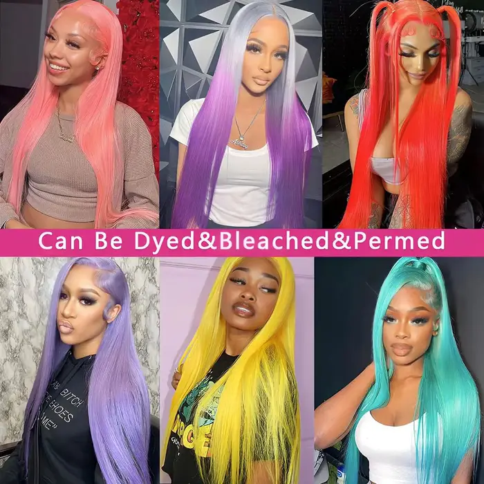 Silkwave HD Transparent 613 Blonde droite 13x4 13x6 dentelle frontale perruques de cheveux humains p