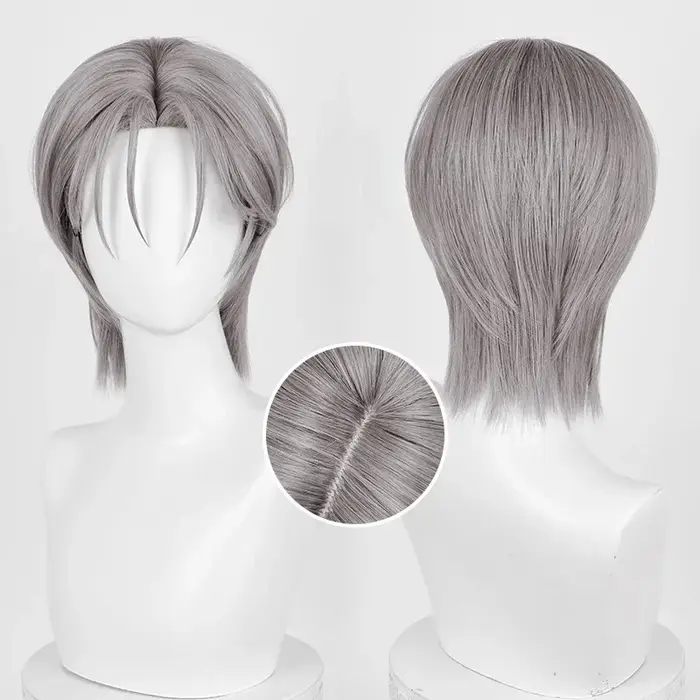 Nouvelles Perruques pour Hommes, Cheveux Gris, pour Cosplay Anime Alien Stage, Conmic-Con, Noël, Hal
