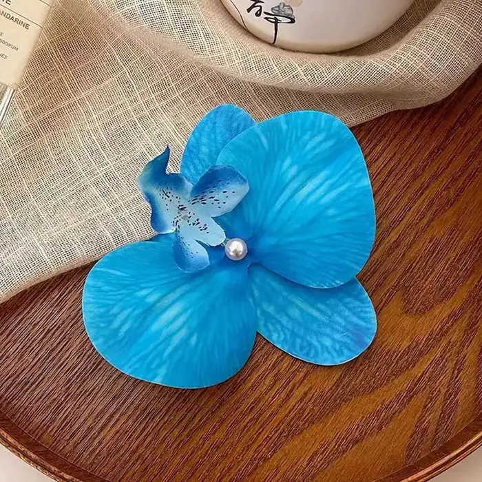 Pince à cheveux perle phalaenopsis