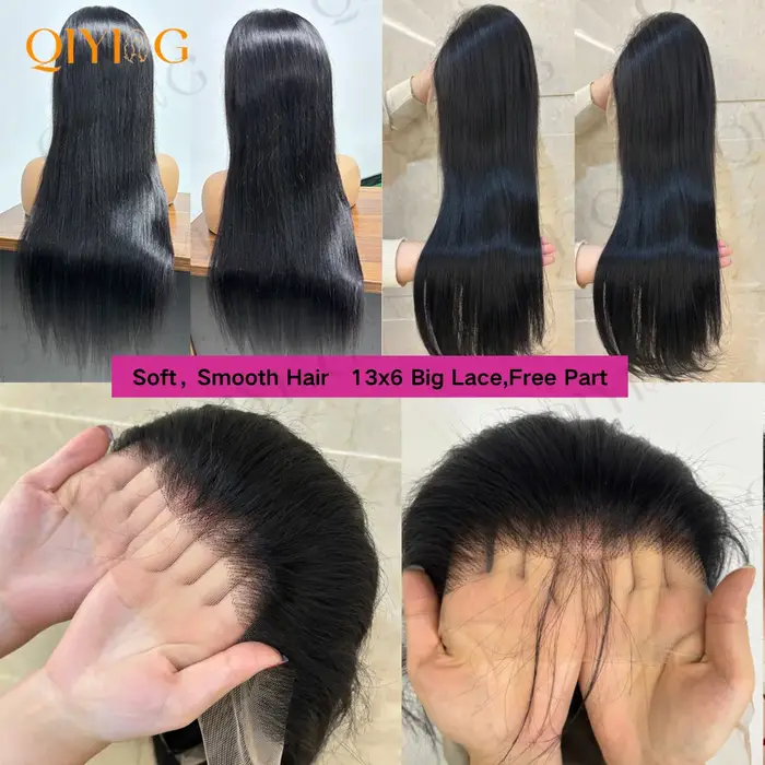 13x6 Straight Perruques Cheveux Humains 30 Inch Wigs Human Hair Perruque Brésilienne