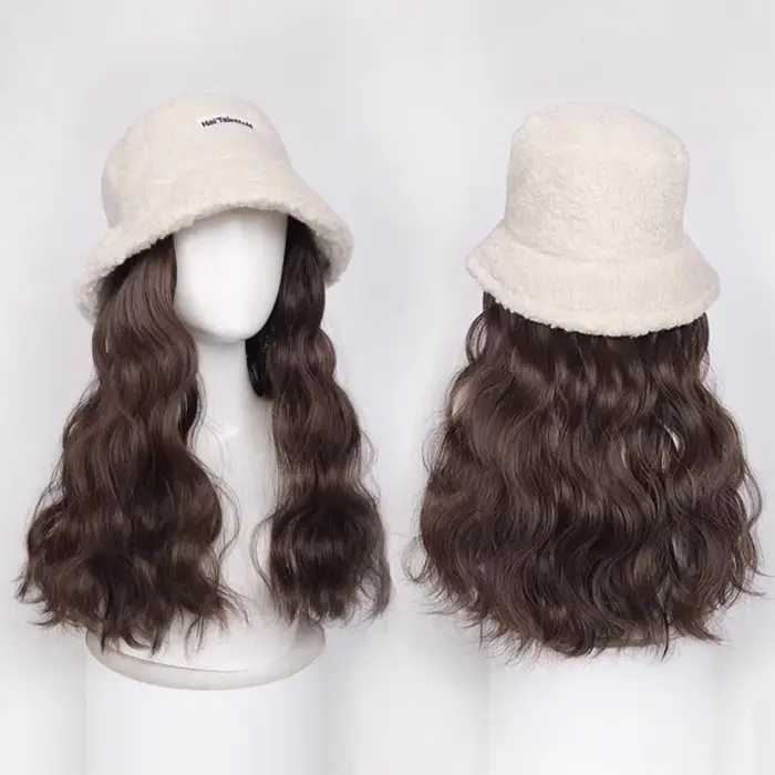 Chapeau de perruque synthétique résistant au froid