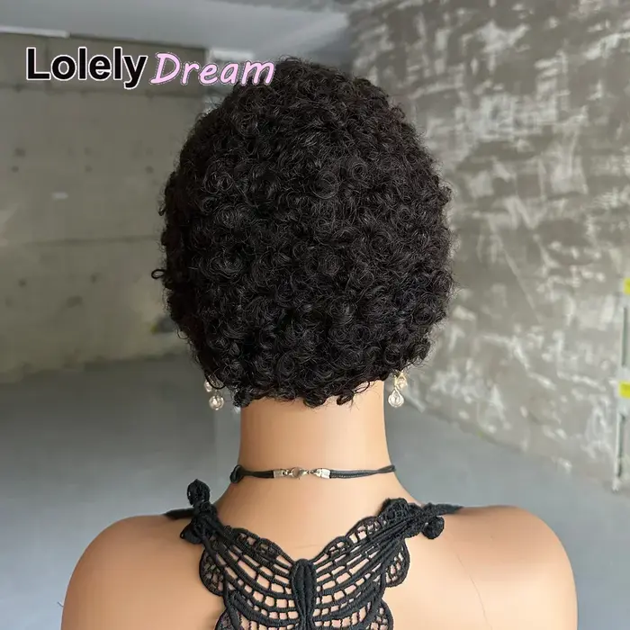 Perruque en cheveux humains brésiliens afro bouclés