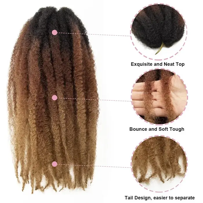 Cheveux synthétiques Marley 1B/27/613