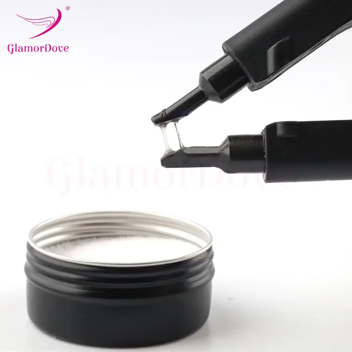 Poudre de colle à la kératine – Adhésif Fusion pour extensions de cheveux pour pointe en U