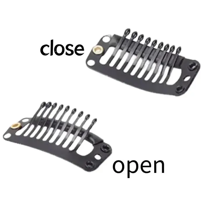 Extensions de cheveux synthétiques à clipser