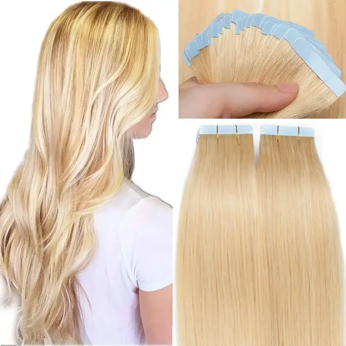 Extensions de cheveux à bande Invisible 100%