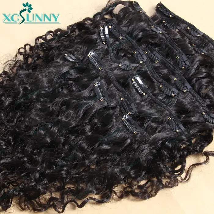 Clip en PU sans couture dans les Extensions de cheveux