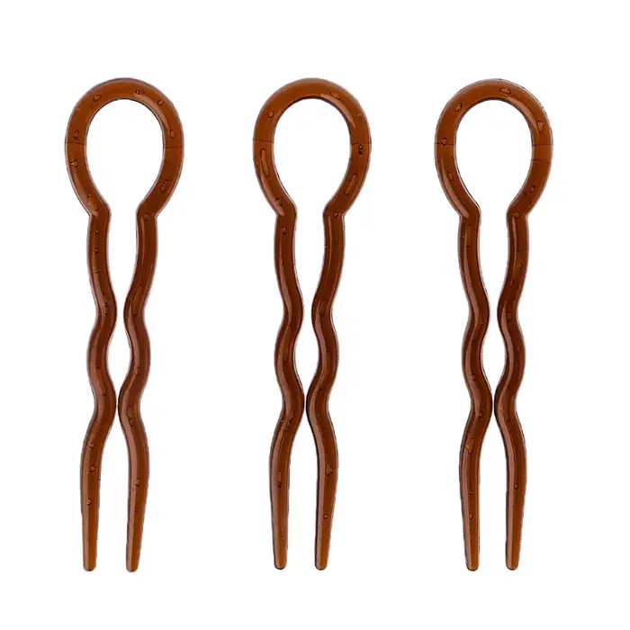 Pinces à cheveux tressées en forme 3 pièces, accessoires coiffure